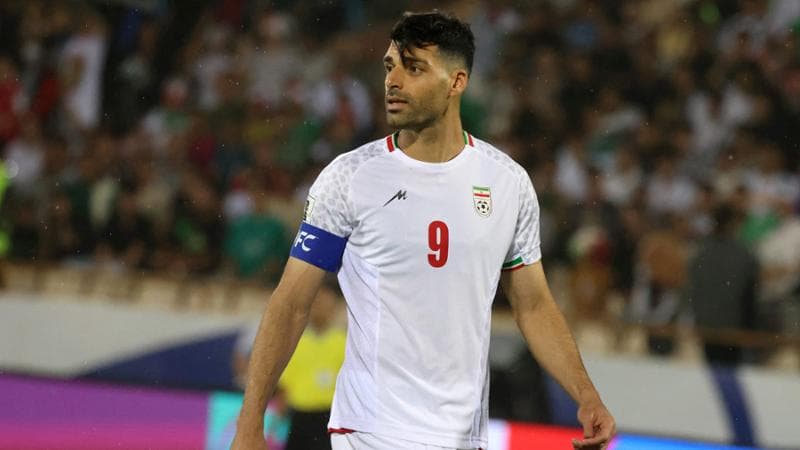Mehdi Taremi con la maglia dell'Iran