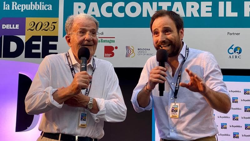 Repubblica delle Idee 2025, la diretta: Prodi a sorpresa in piazza Maggiore. Giannini e Caracciolo sui conflitti