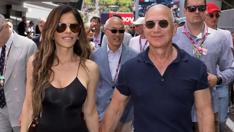 Lauren S&aacute;nchez e Jeff Bezos&nbsp;
