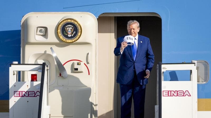 Donald Trump arriva ad Amsterdam
