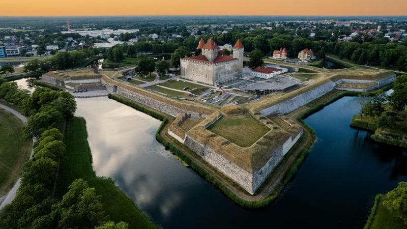 Il castello di Kuressaare, isola di Saaremaa