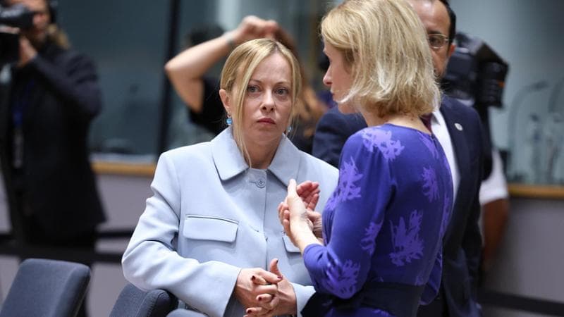 La premier Giorgia Meloni e Kaja Kallas, alto rappresentante dell'Ue per gli Affari esteri
