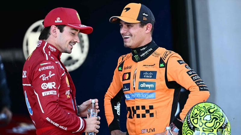 Charles Leclerc e Lando Norris
