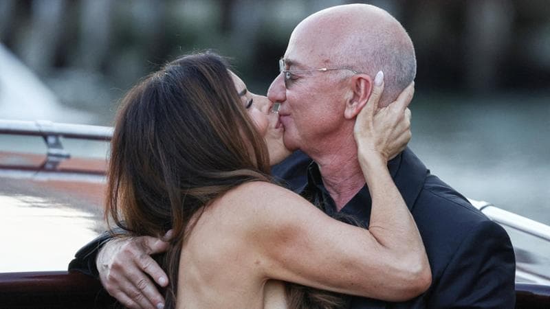 Jeff Bezos e Lauren Sanchez Bezos a Venezia
