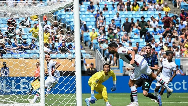 Sommer durante la gara con il Fluminense