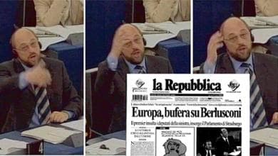 “Lei è un perfetto kapò”. La lite a Strasburgo Berlusconi-Schulz