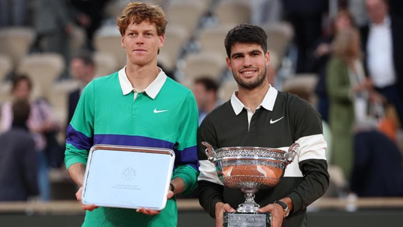 Jannik Sinner e Carlos Alcaraz