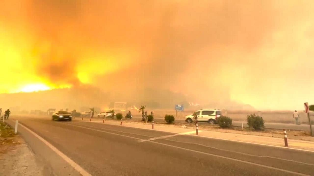 Incendi in Turchia, le fiamme devastano l'area di Smirne - le immagini