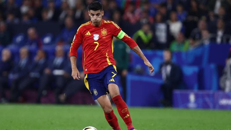 Alvaro Morata con la maglia della nazionale spagnola