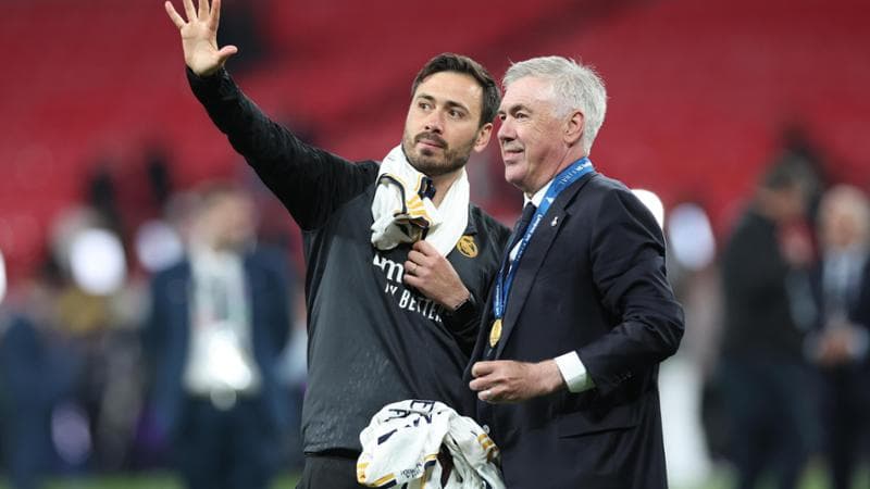Davide Ancelotti con il padre Carlo