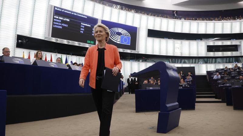 La presidente della Commissione europea, Ursula von der Leyen
