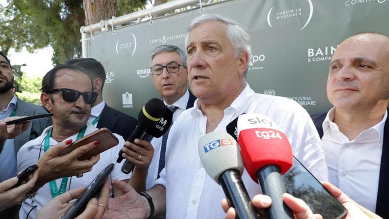 Il segretario di Forza Italia Antonio Tajani&nbsp;
