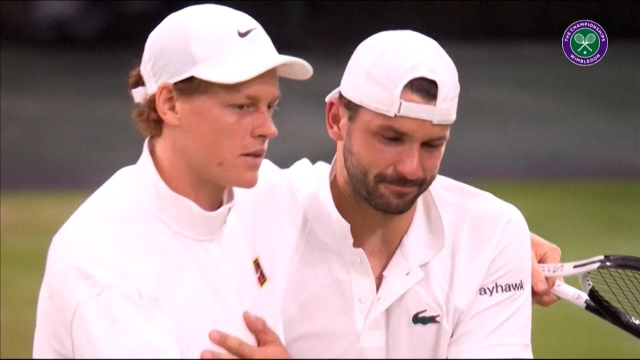 Wimbledon, il dramma di Dimitrov: l'infortunio, le lacrime, le parole di Sinner