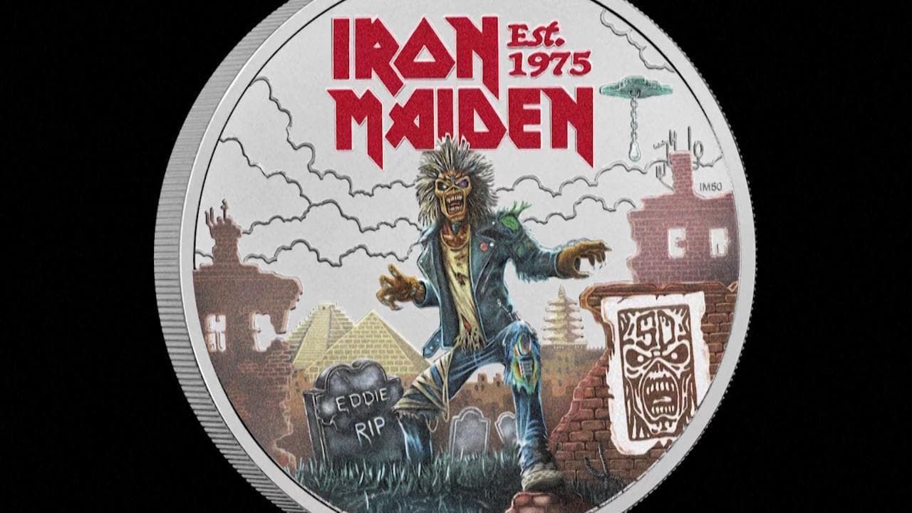 Iron Maiden, 50 anni di musica: la zecca britannica li celebra con una moneta speciale