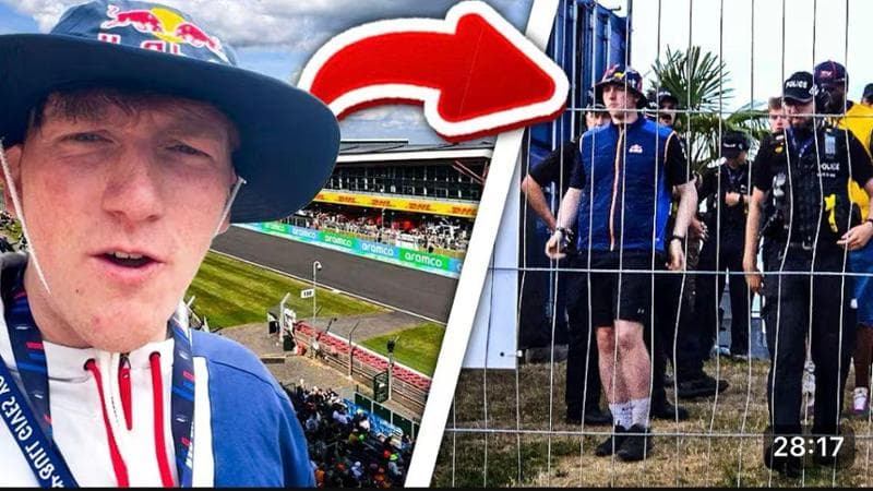 Danneggiata una macchina di F1, tre star del web arrestate a Silverstone