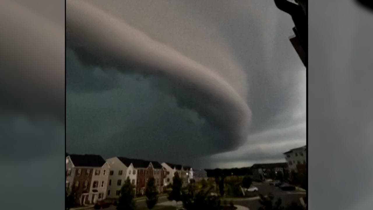 Maryland, gli attimi prima della tempesta: nel cielo una massa impressionante di "nuvole a muro"