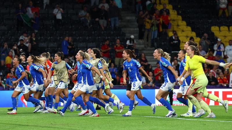 La festa delle azzurre