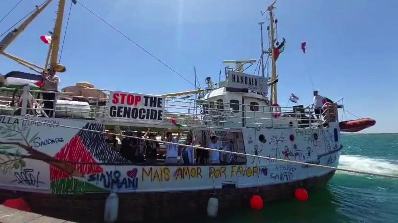 Freedom Flotilla, la nave Handala parte da Siracusa diretta a Gaza