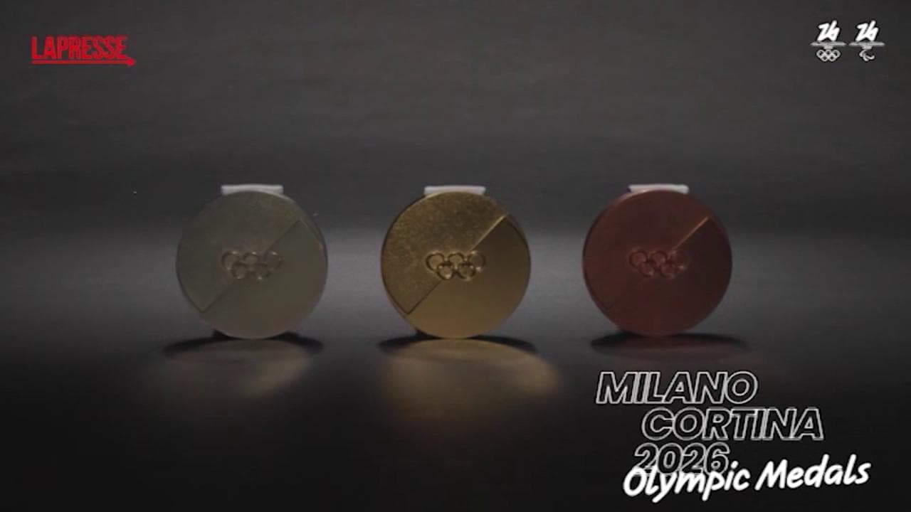 Milano-Cortina, svelato il design delle medaglie delle olimpiadi invernali