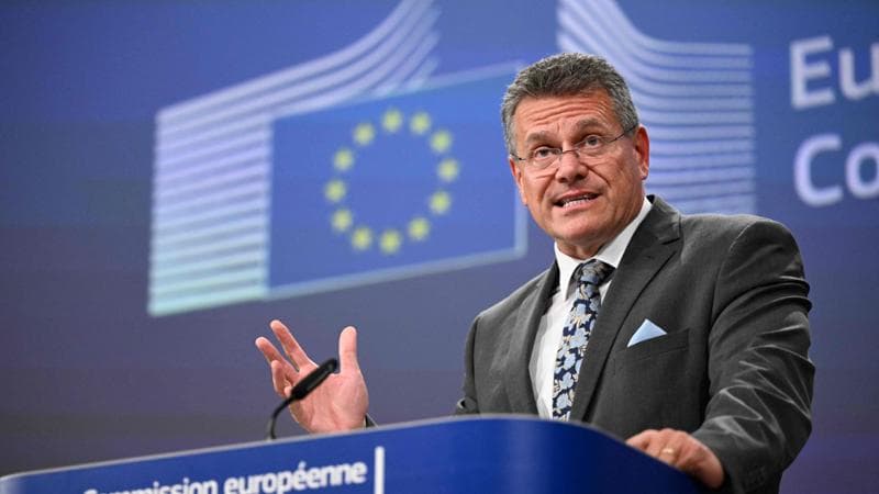 Maros Sefcovic tratta sui dazi con Washington per la Ue
