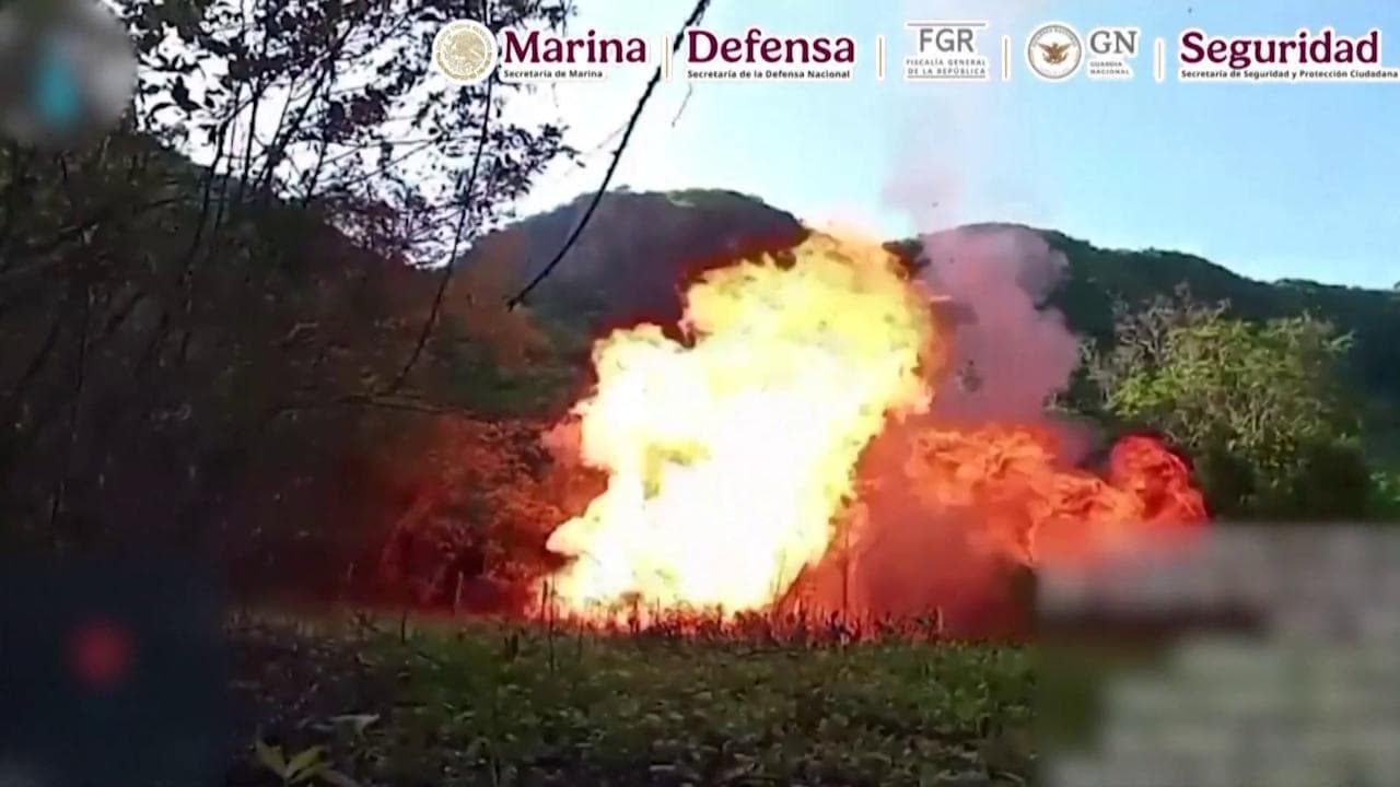 Un laboratorio di droga è stato distrutto dalla Marina militare nello Stato di Sinaloa, in Messico