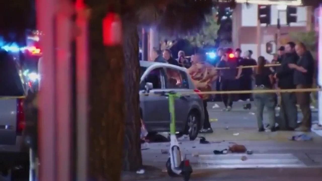 Los Angeles, auto contro la folla: l'arrivo dei soccorsi