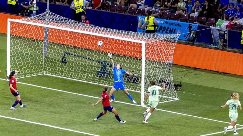 Il gol di Girelli alla Norvegia: l'Italia si affida alla sua punta