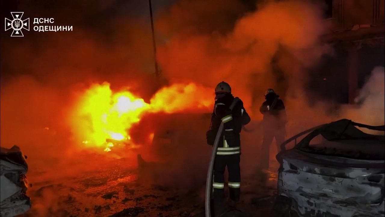 Odessa, un attacco di droni russi nella notte