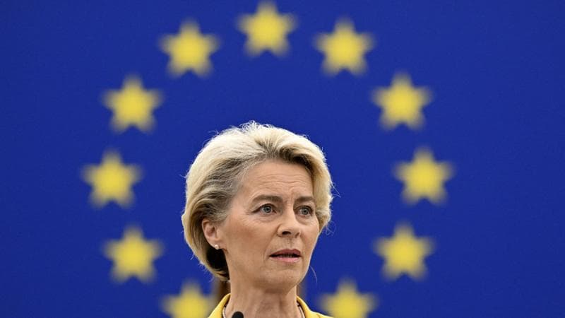 La presidente della Commissione europea&nbsp;Ursula von der Leyen
