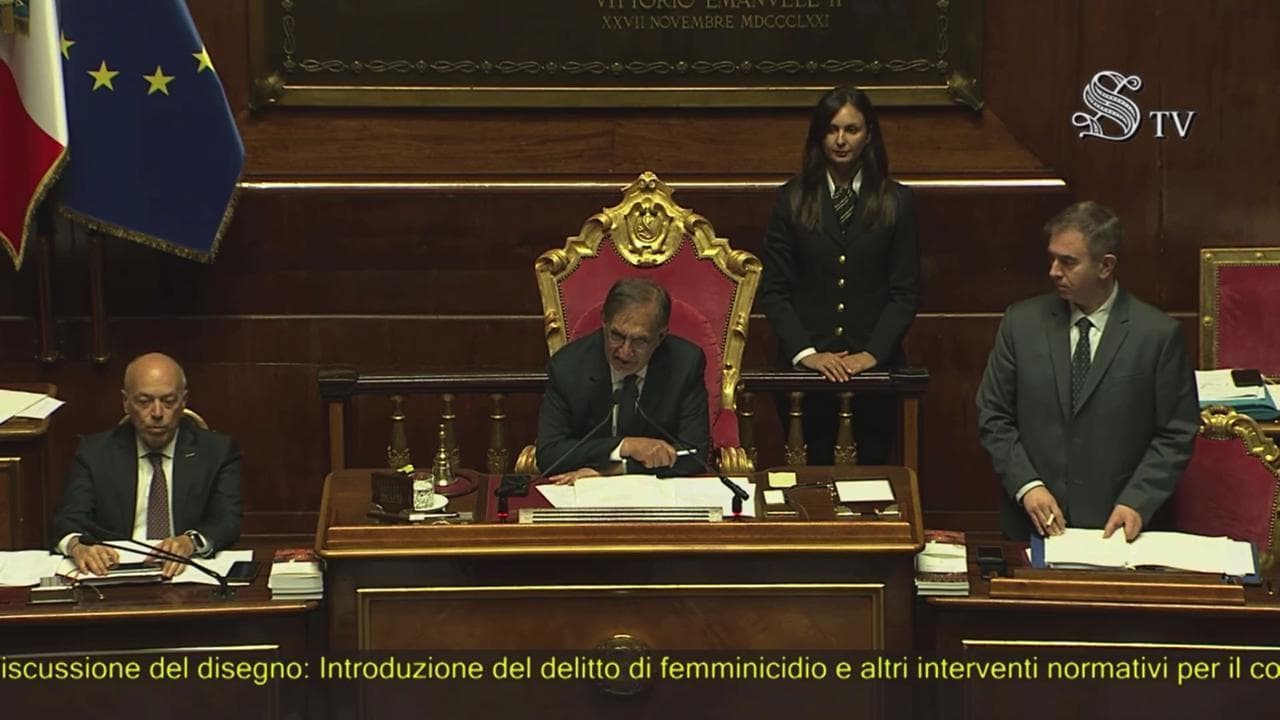 Reato di femminicidio, ok unanime del Senato. La Russa: "Lieto di questo risultato"