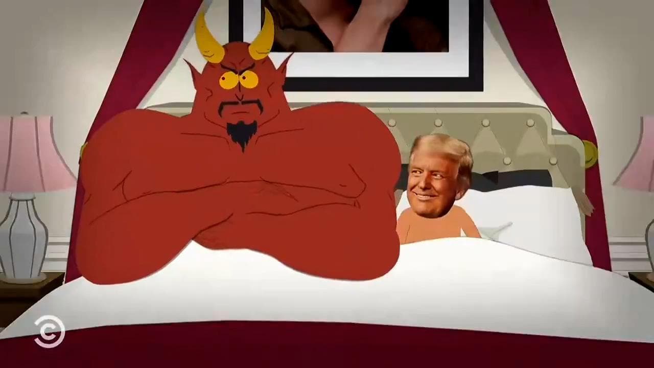 Trump e Satana a letto nell'irriverente episodio della nuova serie di South Park