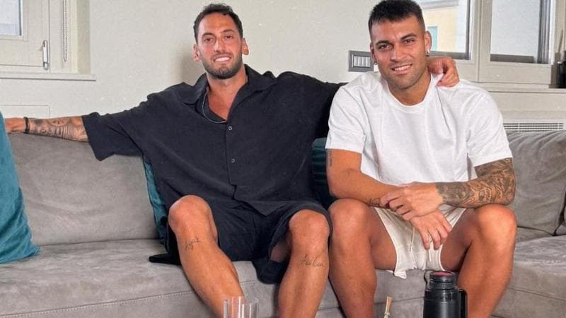 &Ccedil;alhanoglu e Lautaro
