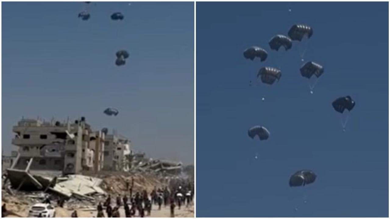 Gaza, aiuti lanciati dal cielo. I palestinesi: “Troppo lontani, meritiamo più dignità”
