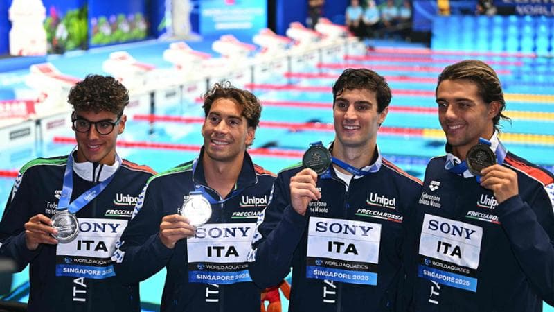 La 4X100 stile libero italiana