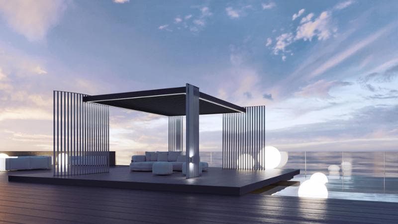 Code, la pergola bioclimatica di BT Group, permette di guadagnare una stanza all&rsquo;aperto da vivere tutto l&rsquo;anno. Personalizzabile e flessibile, offre&nbsp;soluzioni&nbsp;sartoriali per qualsiasi tipo di ambiente
