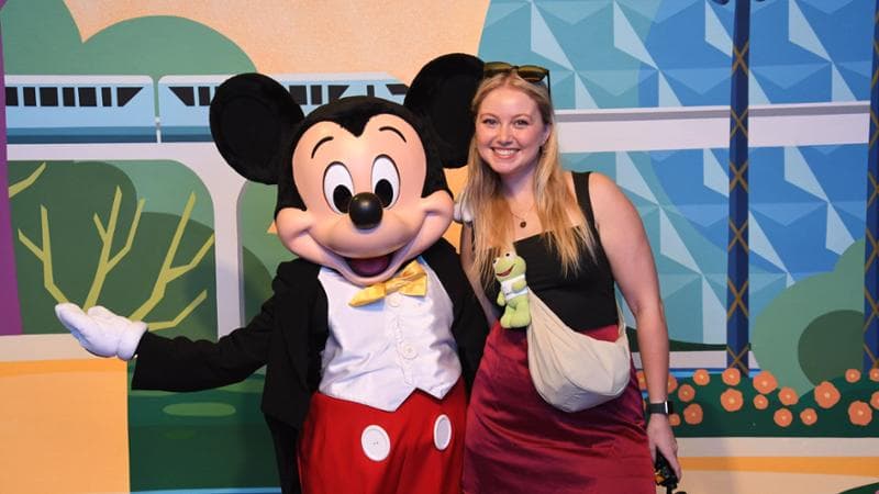 Topolino con una fan