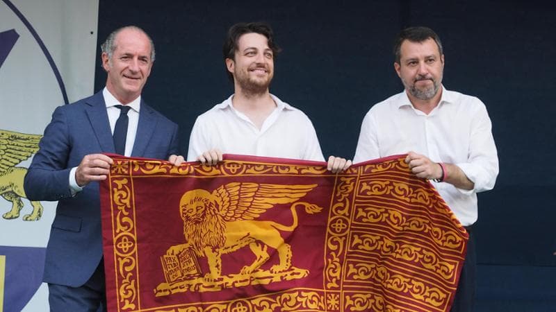 Luca Zaia, Alberto Stefani, Matteo Salvini