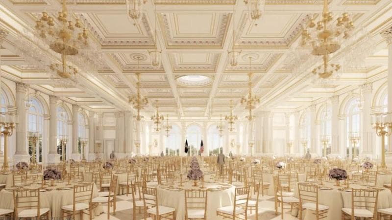 La Casa Bianca come Mar-a-Lago: arriva la sala da ballo kitsch da 8mila metri quadrati di Trump