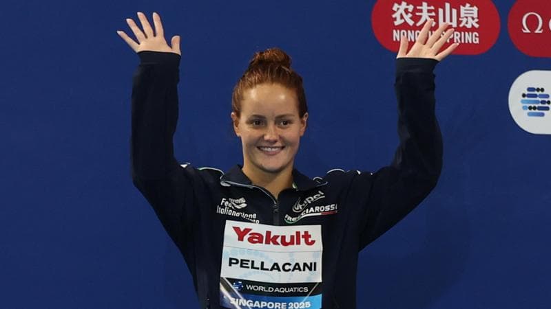 Chiara Pellacani sul podio