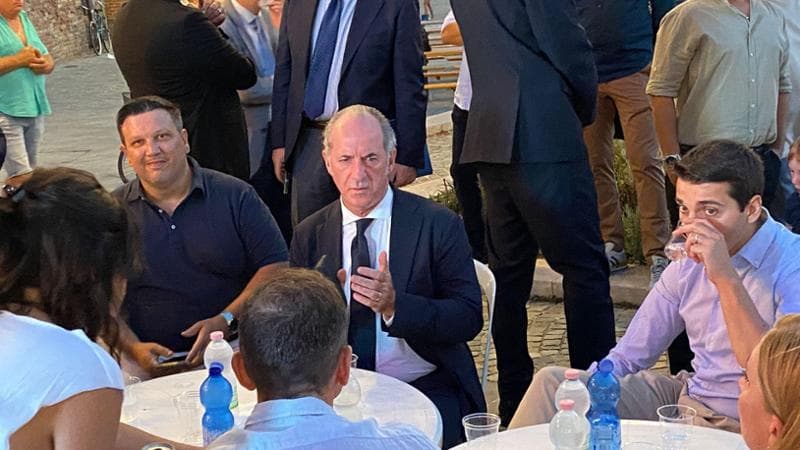 Luca Zaia alla festa della Lega a Cervia
