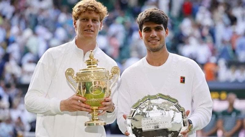Jannik Sinner e Carlos Alcaraz