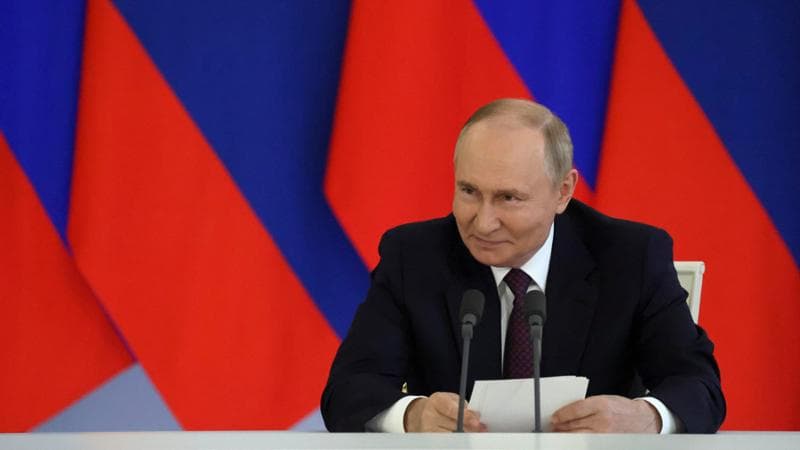 Mosca, 31 luglio: il presidente russo Vladimir Putin al Cremlino