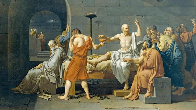 Jacques-Louis David, La morte di Socrate (1787)

