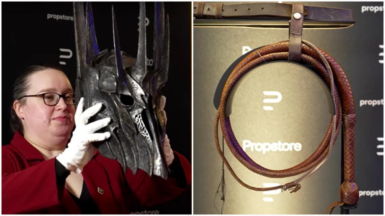 Il casco di Sauron e il frustino di Indiana Jones all'asta a Los Angeles: caccia ai cimeli cult del cinema