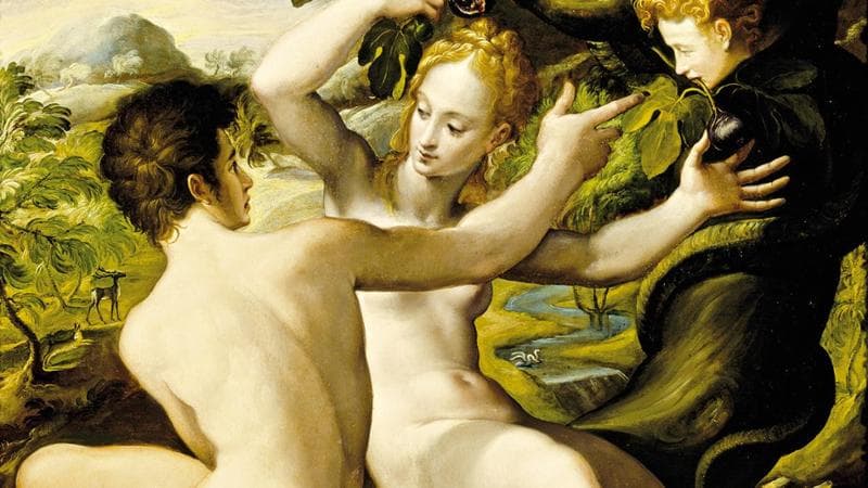 Girolamo Macchietti,&nbsp;La tentazione di Adamo ed Eva
&nbsp;
