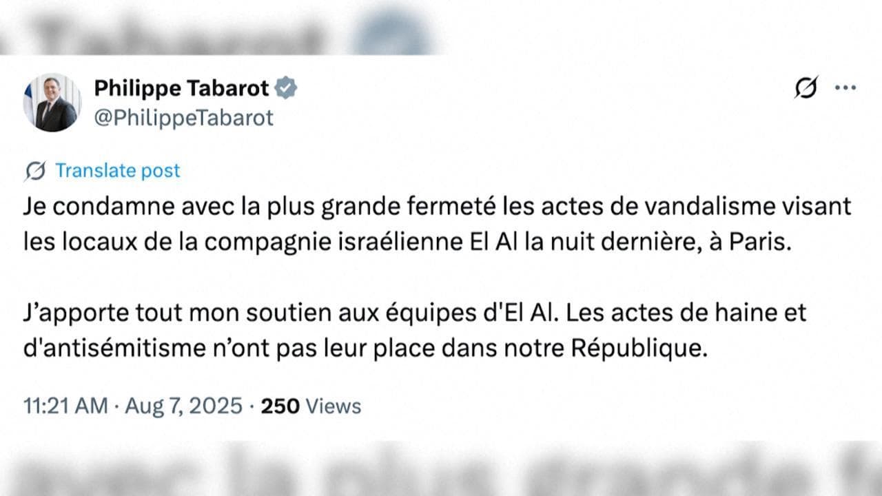 Parigi, vandalizzata la sede della compagna aerea israeliana El Al