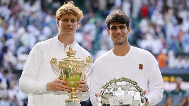 Sinner e Alcaraz a Wimbledon