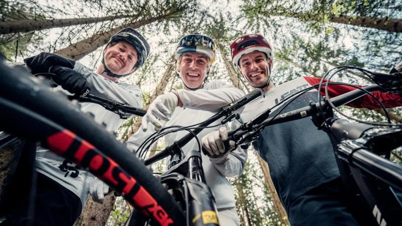 I tre fondatori di Bikeflip Andrea Maranelli, Fabio Wibmen e Nikolai Holder
