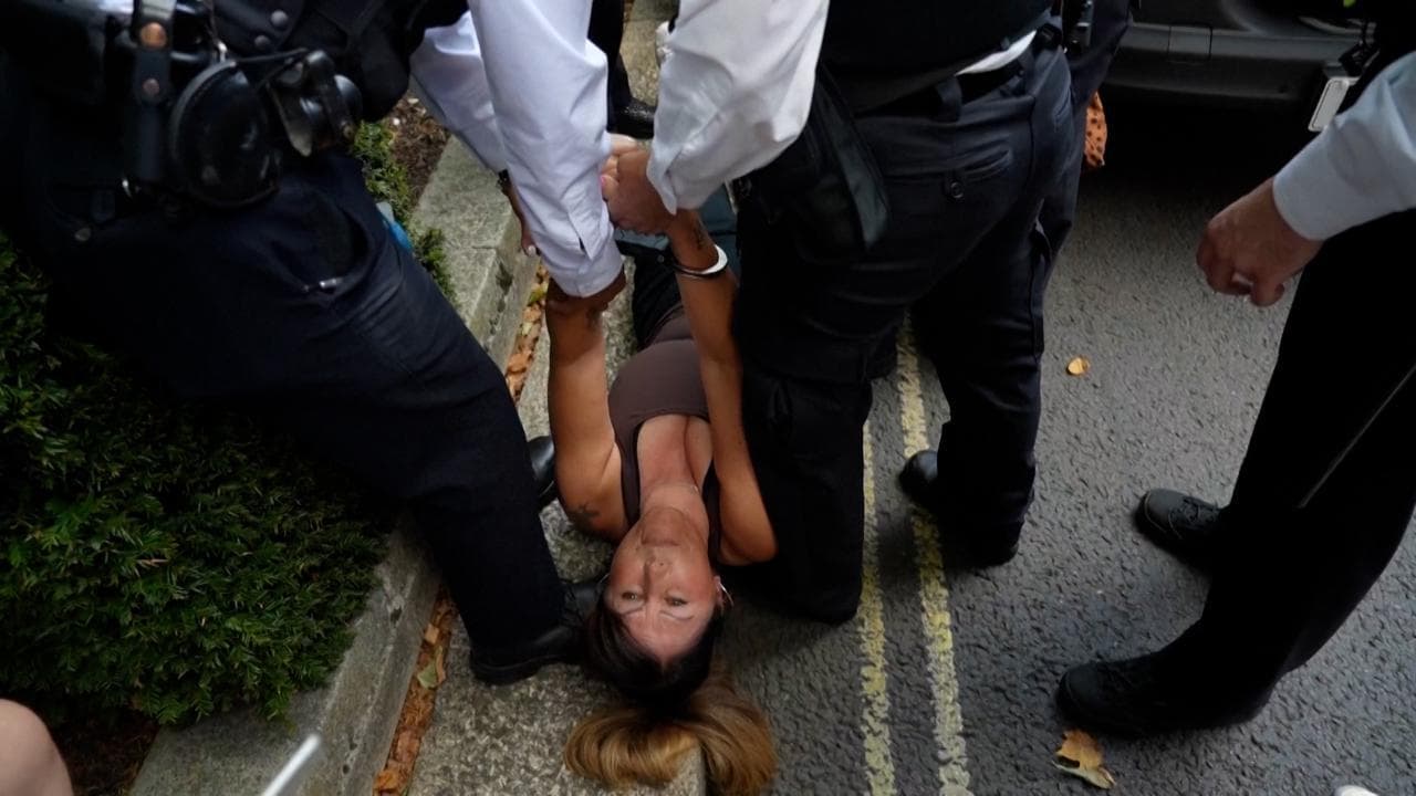 Londra, la polizia arresta oltre 150 persone alla protesta per il bando del gruppo Palestine Action