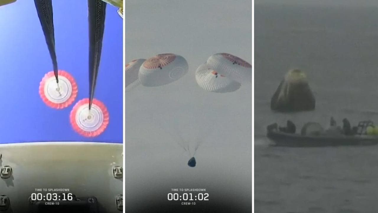 California: l'ammaraggio degli astronauti di ritorno sulla Terra dopo 5 mesi